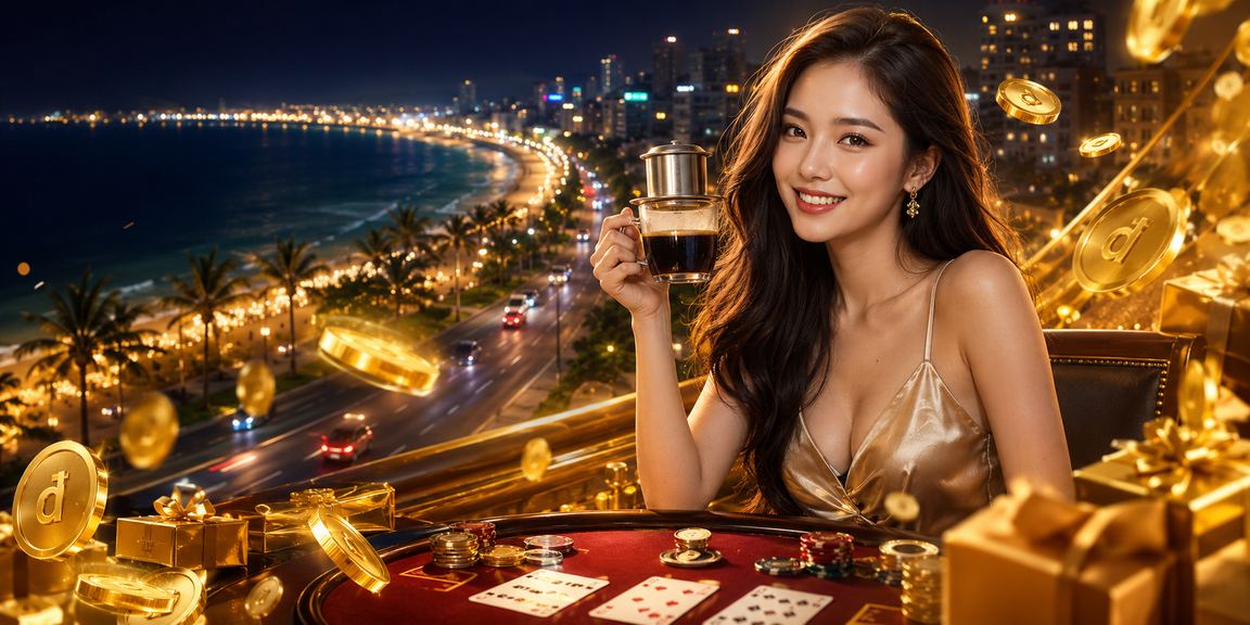 Người dùng tại Phan Thiết chơi Baccarat trên di động cùng ly cà phê